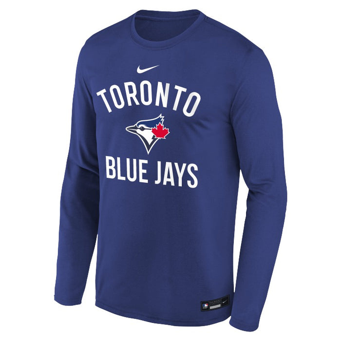 Youth Toronto Blue Jays MLB Dri-Fit Issue Long-Sleeve T-Shirt