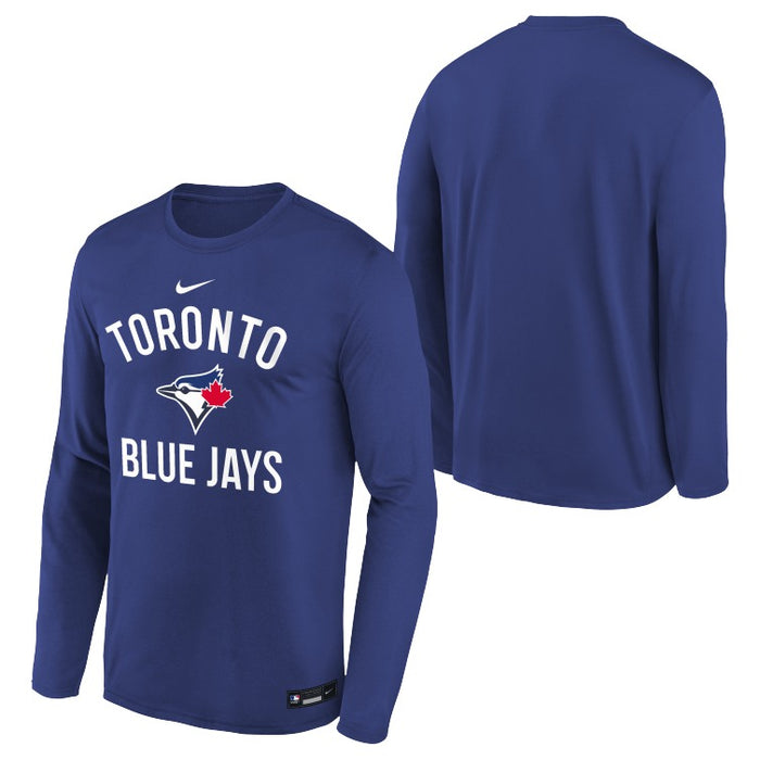 Youth Toronto Blue Jays MLB Dri-Fit Issue Long-Sleeve T-Shirt