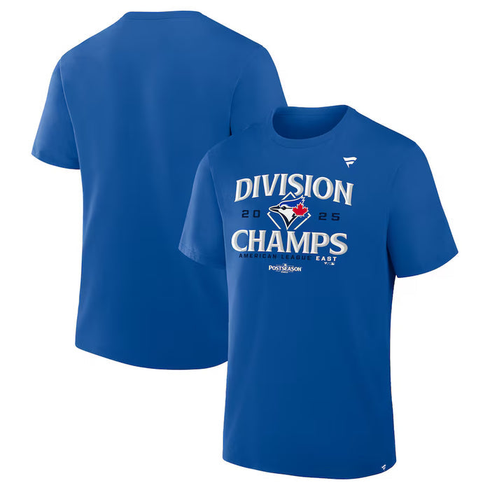 Toronto Blue Jays MLB Fanatics 2025 AL East Division Champions Locker Room T-Shirt
