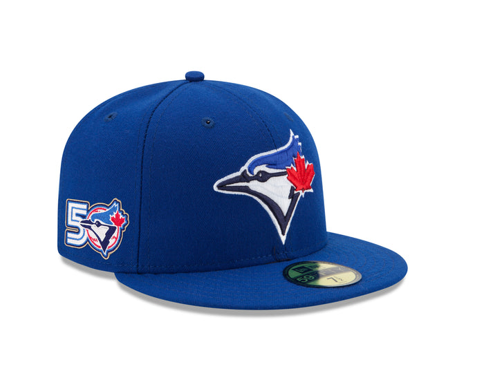 Youth Toronto Blue Jays New Era Game Rush Blue 50th Anniversary 59FIFTY Fitted Hat