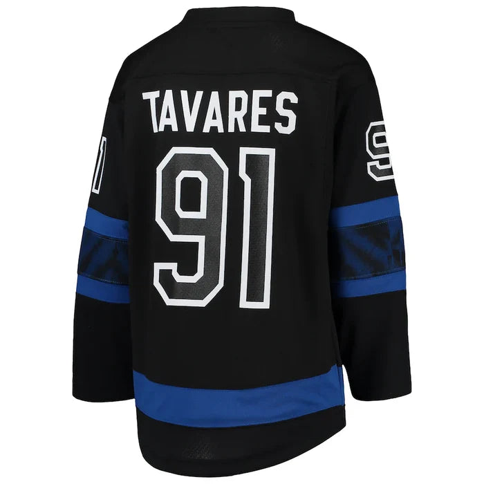 Youth Toronto Maple Leafs John Tavares #91 Alternate Premier Reversible Player Jersey - Flip