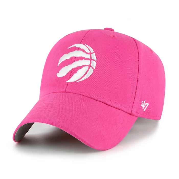 Youth Toronto Raptors Basic Pink 47' Brand MVP Adjustable Hat
