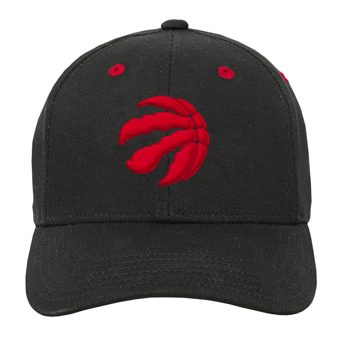 Youth Toronto Raptors Blk/Red Precurve Hat