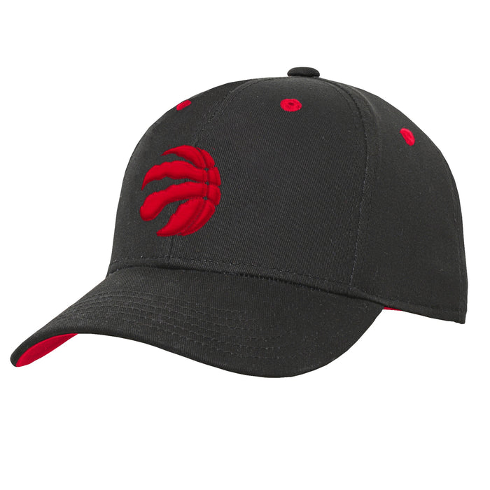 Youth Toronto Raptors Blk/Red Precurve Hat