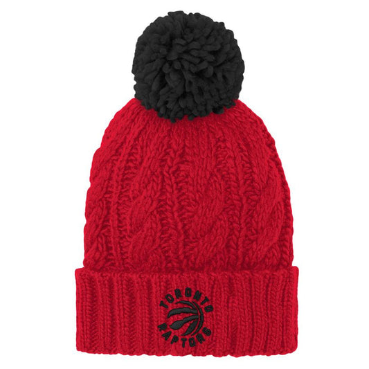 Youth Toronto Raptors Girls Cable Toque Red/Blk - Outerstuff