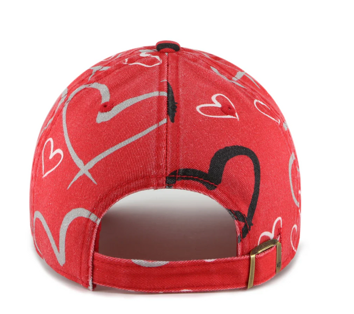 Youth Toronto Raptors Red Adore 47 Brand Logo Hat