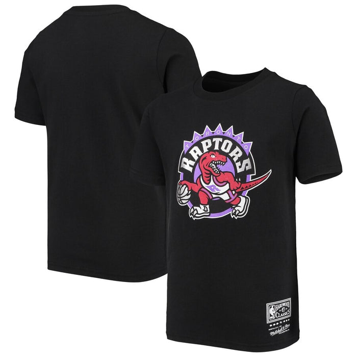 Youth Toronto Raptors Tri Blend Hardwood Classic Logo T-Shirt