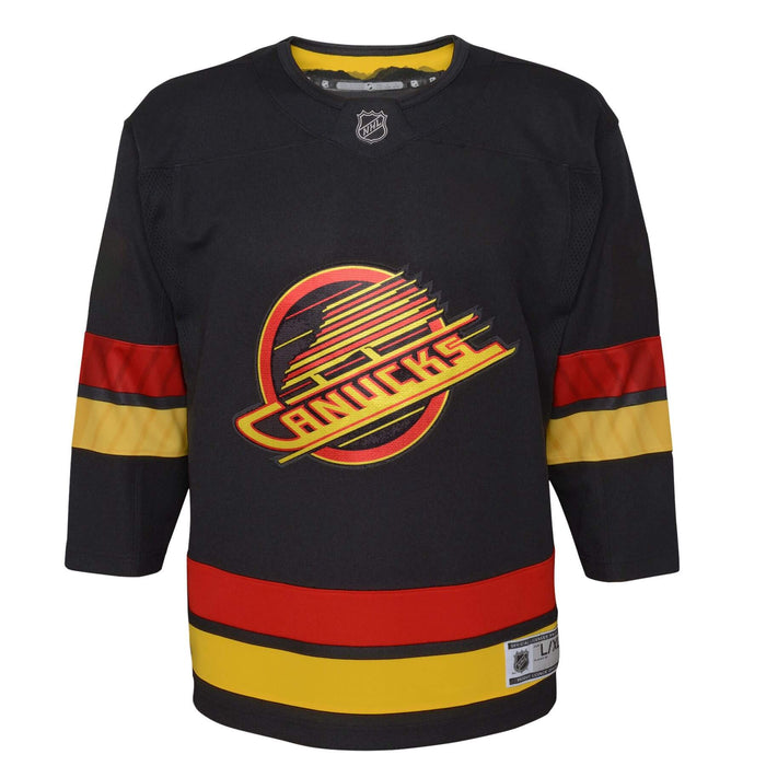 Youth Vancouver Canucks Premier Jersey Home - Black