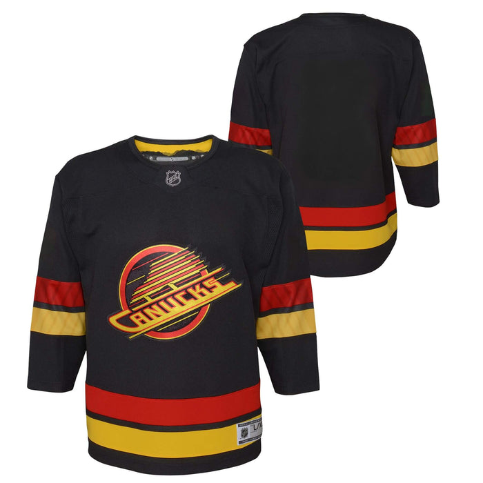 Youth Vancouver Canucks Premier Jersey Home - Black