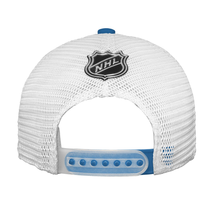 Youth Winnipeg Jets Fanatics Branded 2022 NHL Draft Authentic Pro On Stage Trucker Adjustable Hat